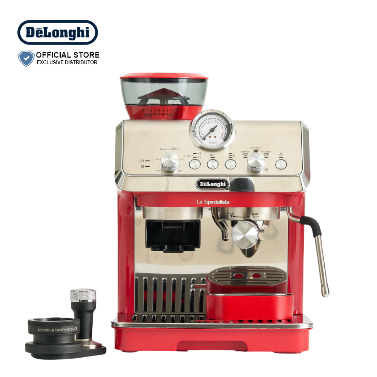 DeLonghi Manual Coffee Espresso Machine La Specialist Red EC9155