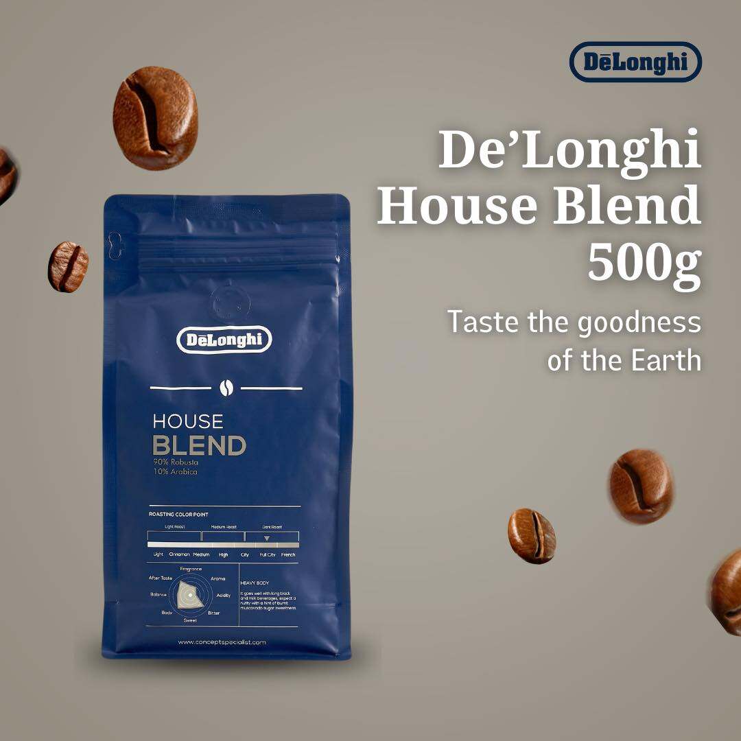 DeLonghi House Blend Coffee Beans 500grams