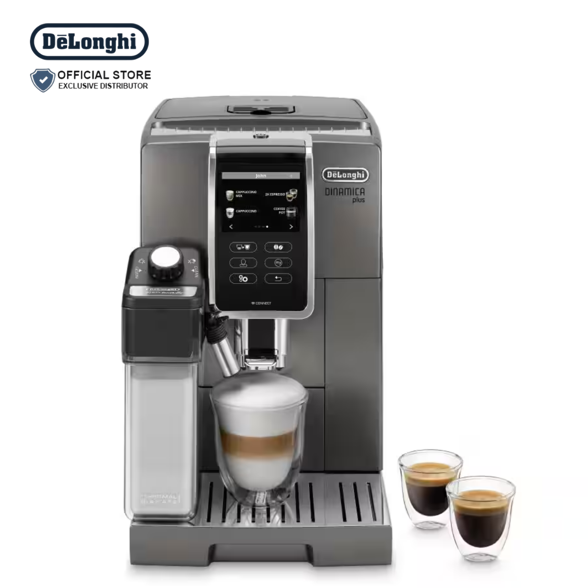 DeLonghi Fully Automatic Coffee Machine Dinamica Plus - ECAM370.95.T