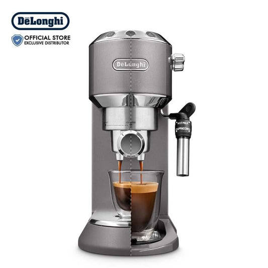 DeLonghi Dedica Manual Pump Espresso Maker Gray - EC785.GY