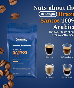 DeLonghi Brazil Santos Coffee Beans 500grams
