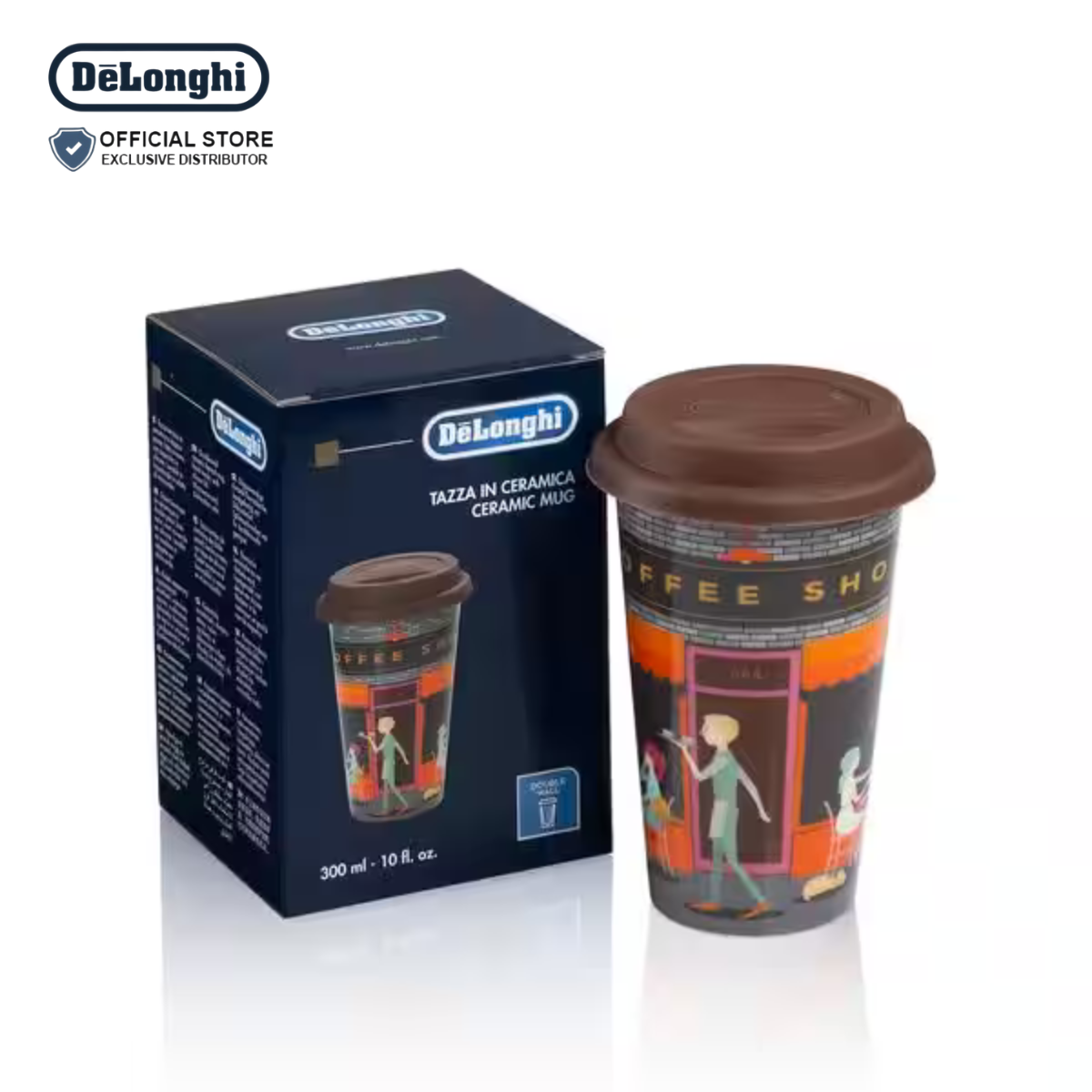 DeLonghi Thermal Travel Mug The Coffee Shop - DLSC066