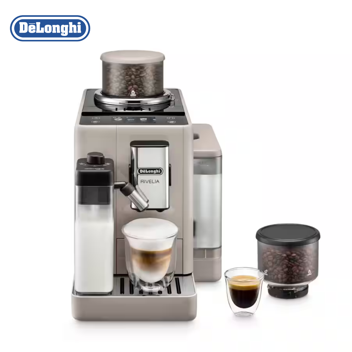 DeLonghi Automatic Coffee Machine Rivelia Sand Beige - EXAM440.55.BG