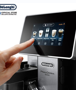 DeLonghi Fully Automatic Coffee Machine PrimaDonna Soul - ECAM610.75.MB