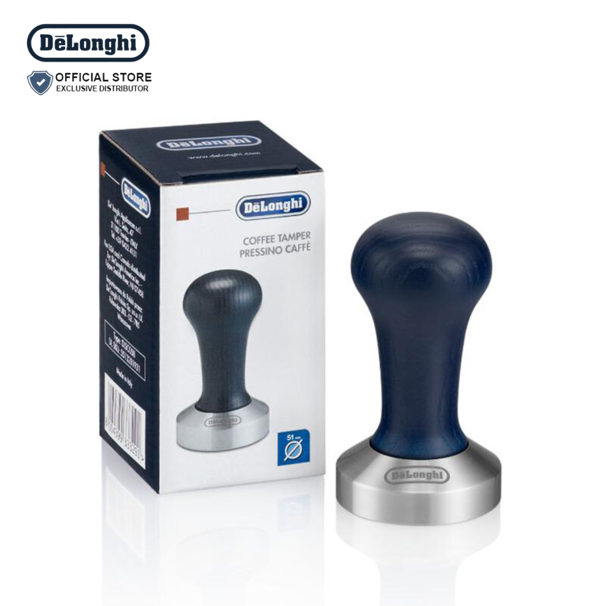 DeLonghi Stainless Steel Coffee Tamper - DLSC058