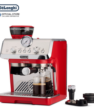 DeLonghi Manual Coffee Espresso Machine La Specialist Red - EC9155.R