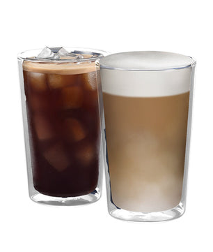 DeLonghi Double Wall Cold Drinks Glasses 480ml Set of 2 - DLSC319