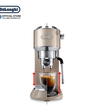 DeLonghi Dedica Arte Manual Pump Espresso Maker - EC885.BG
