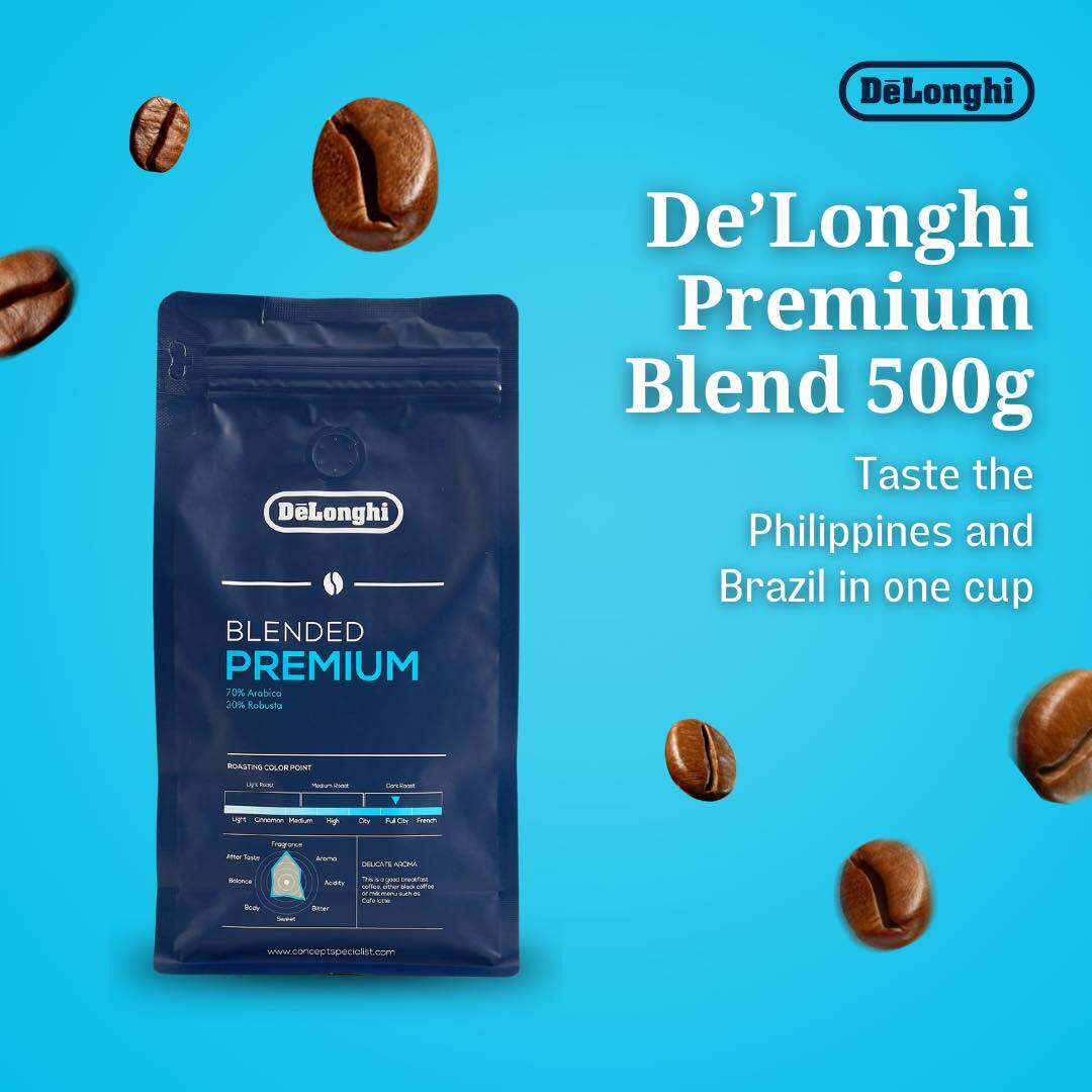 DeLonghi Premium Blend Coffee Beans 500grams