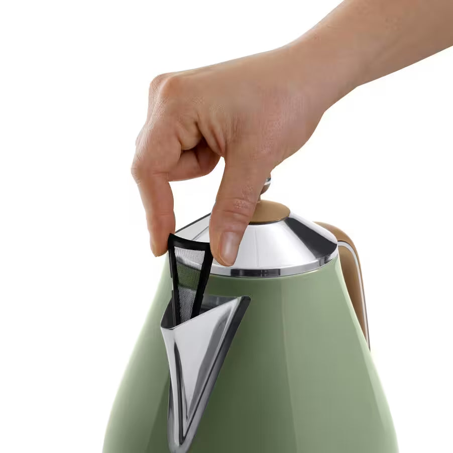 De'Longhi Icona Vintage Cordless Electric Kettle 1.7L - KBOV2001.GR