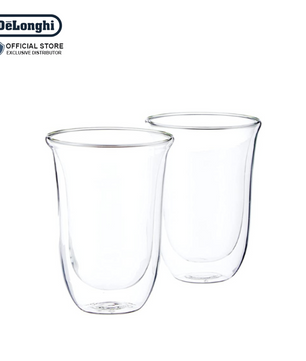DeLonghi Double Wall Latte Macchiato Glasses 220ml Set of 2 - DLSC312