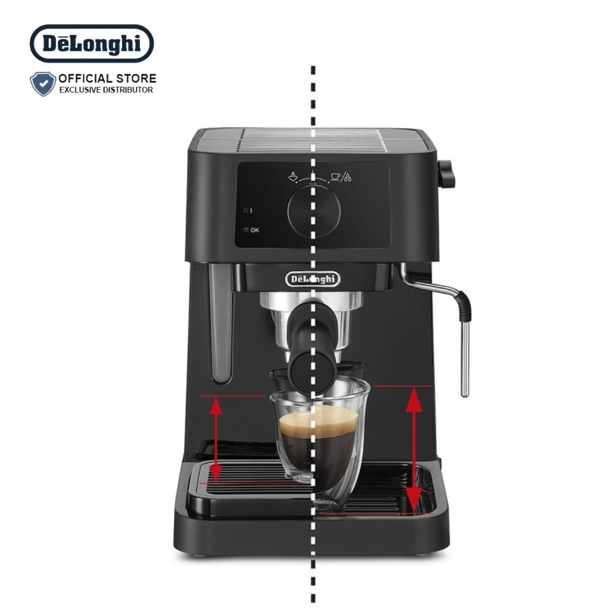 DeLonghi Manual Pump Driven Espresso Maker Stilosa - EC230.B