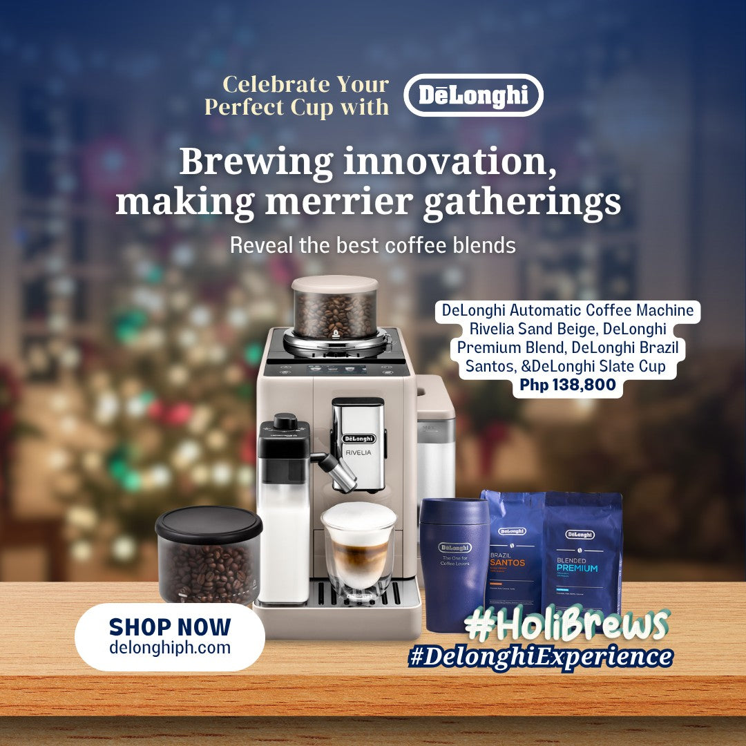 [Holiday Bundle] - DeLonghi Automatic Coffee Machine Rivelia Sand Beige