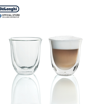 DeLonghi Double Wall Cappuccino Creamy Collection Glasses 6oz Set of 6 - DLSC301
