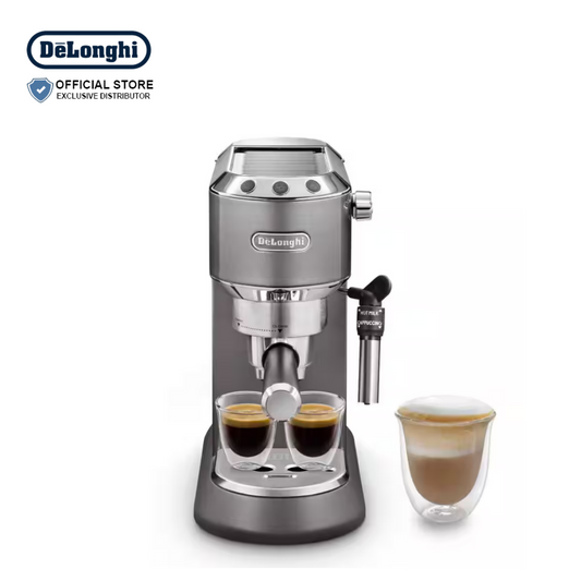 DeLonghi Dedica Manual Pump Espresso Maker Gray - EC785.GY