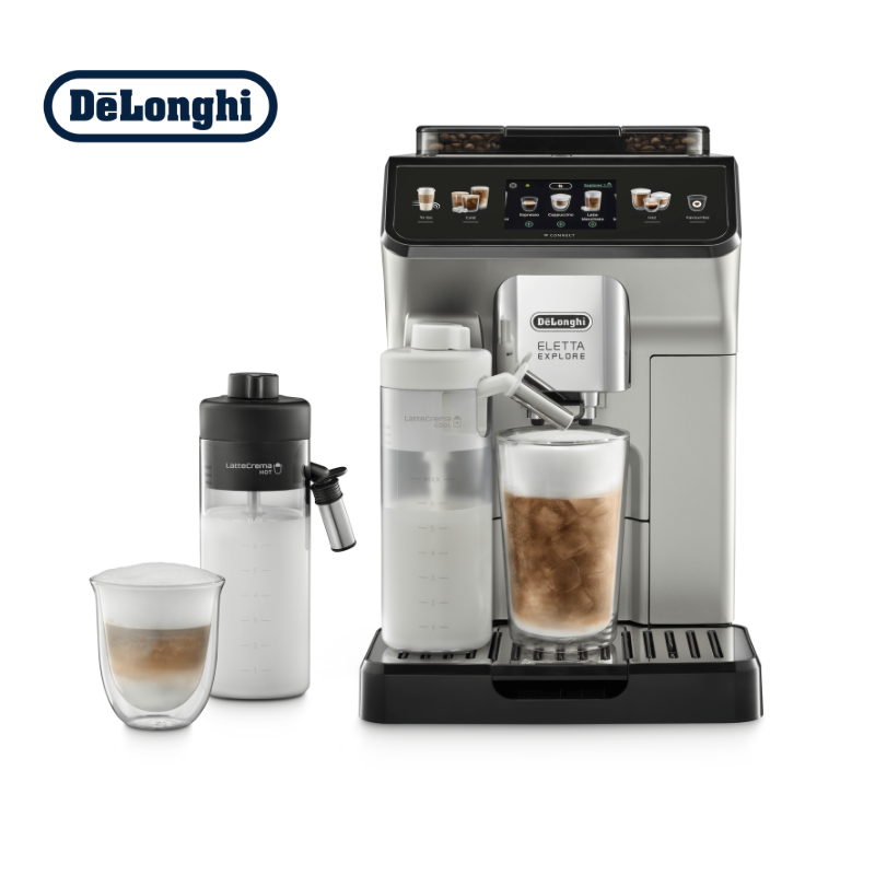 DeLonghi Automatic Coffee Maker Eletta Explore Silver - ECAM450.86.S