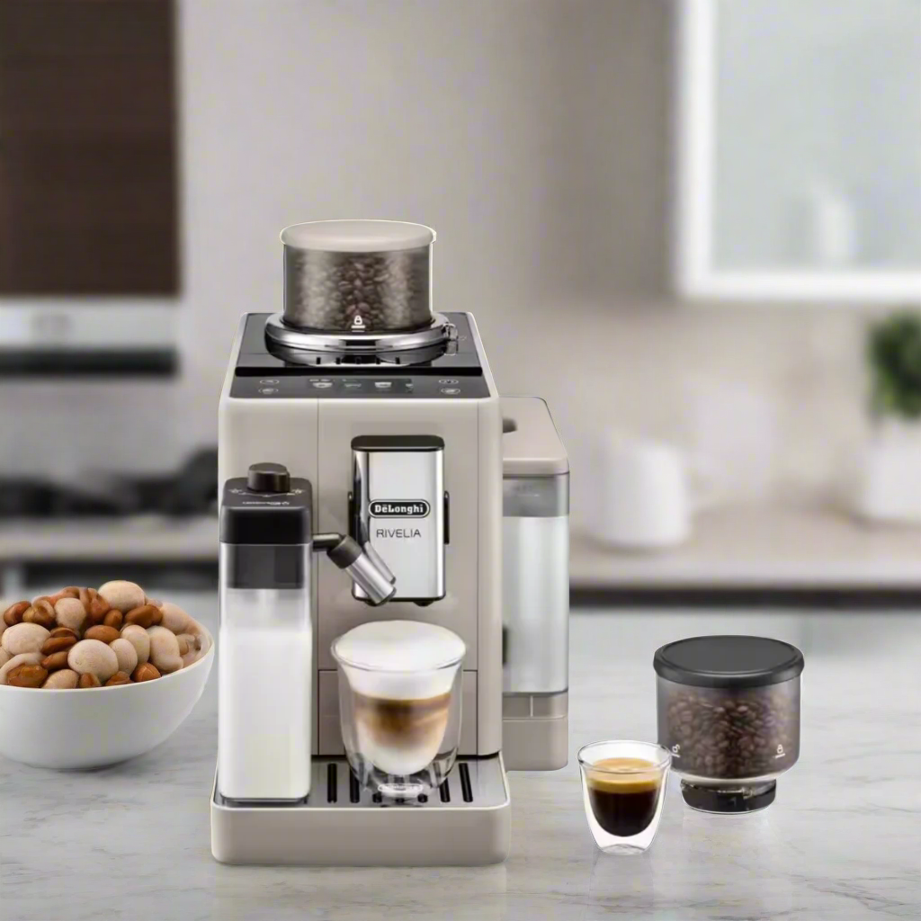 DeLonghi Automatic Coffee Machine Rivelia Sand Beige - EXAM440.55.BG
