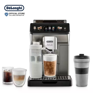 DeLonghi Automatic Coffee Maker Eletta Explore Titanium
