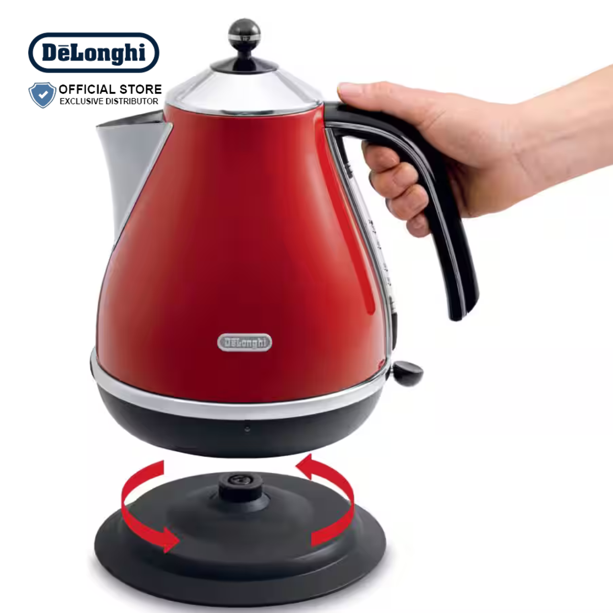 DeLonghi Icona Classic Electric Kettle 1.7L - KBO2001.R