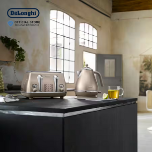 DeLonghi Icona Metallics Cordless Electric Kettle 1.7L - KBOT2001.BG