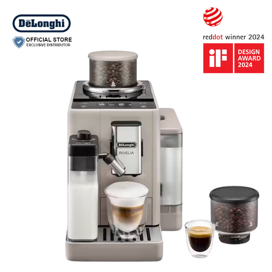 DeLonghi Automatic Coffee Machine Rivelia Sand Beige - EXAM 440.55.BG