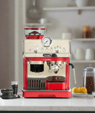DeLonghi Manual Coffee Espresso Machine La Specialist Red - EC9155.R