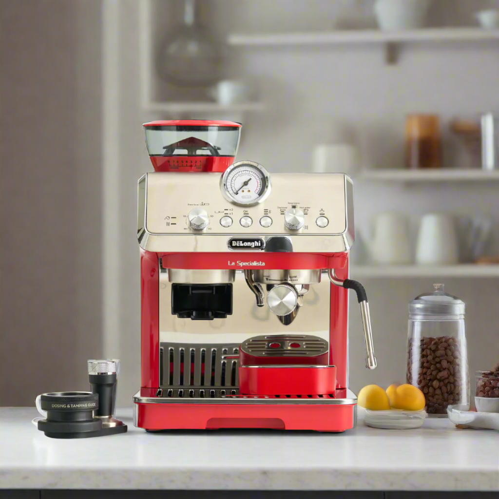 Delonghi Espresso Machine Red De'Longhi Dedica Style Pump Espresso