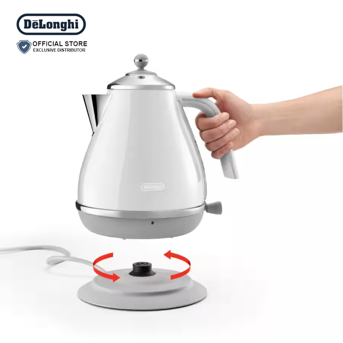 DeLonghi Icona Capitals Kettle Sidney White1