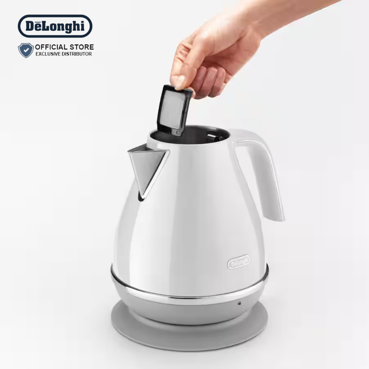DeLonghi Icona Capitals Kettle Sidney White 1.7L - KBOC2001.W