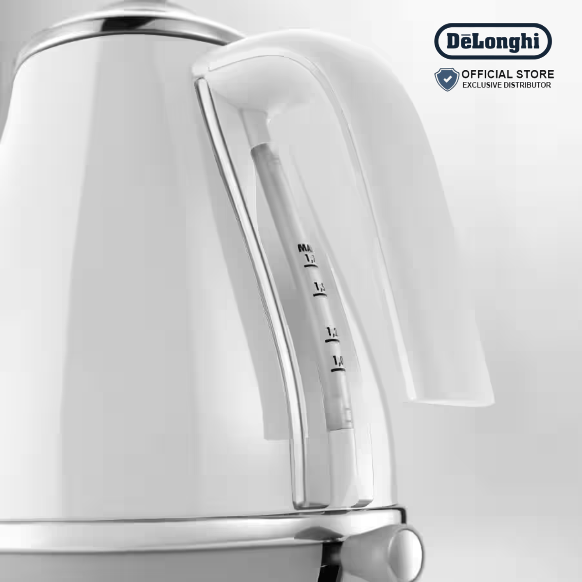 DeLonghi Icona Capitals Kettle Sidney White 1.7L - KBOC2001.W