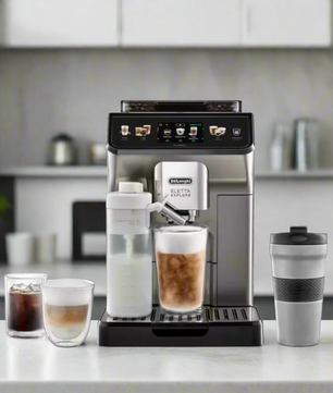 DeLonghi Automatic Coffee Maker Eletta Explore Titanium - ECAM450.86.T