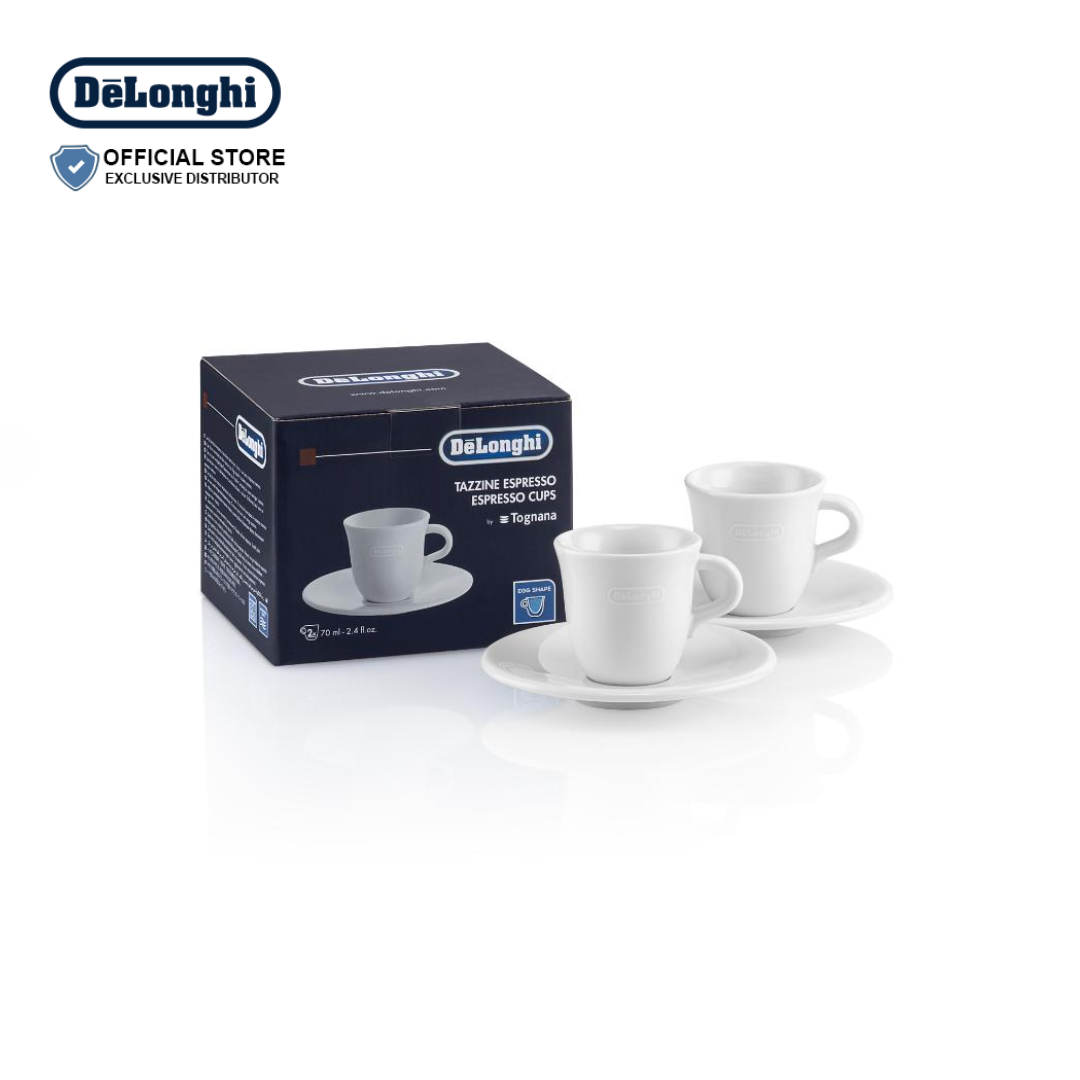 DeLonghi Porcelain Espresso Cups 70 ml Set of 2 - DLSC308