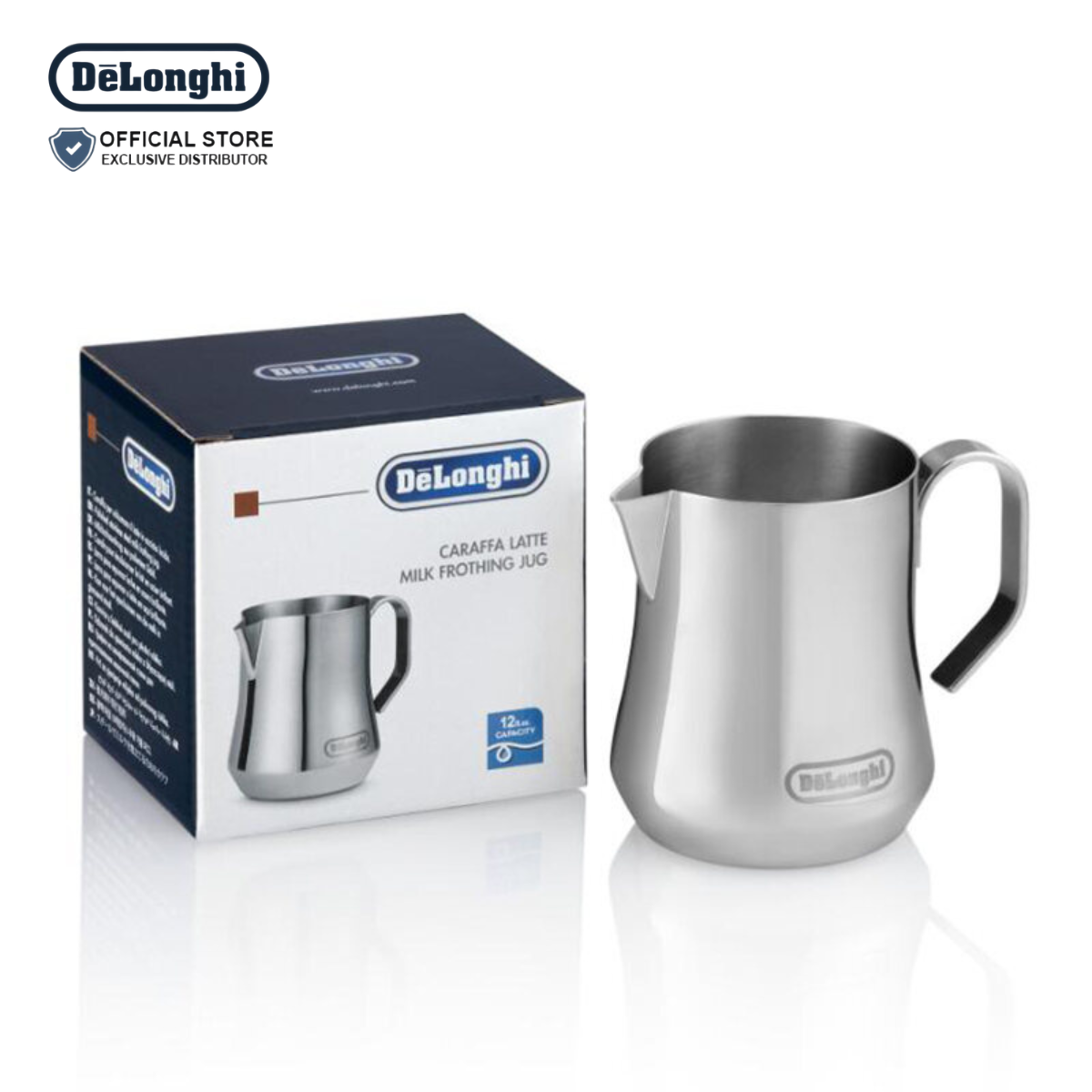 DeLonghi Stainless Steel Milk Frothing Jug 350ml - DLSC060