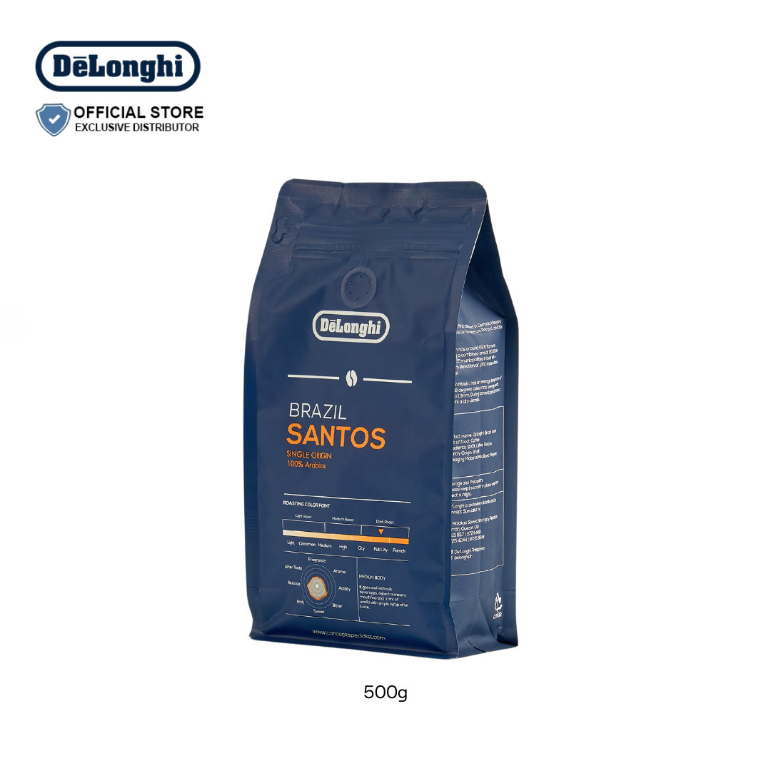 DeLonghi Brazil Santos Coffee Beans 500grams