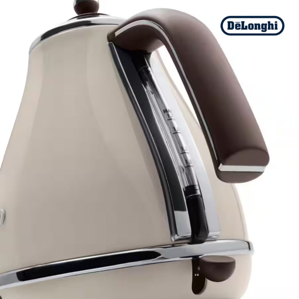 DeLonghi Icona Vintage Cordless Electric Kettle 1.7L - KBOV2001.BG