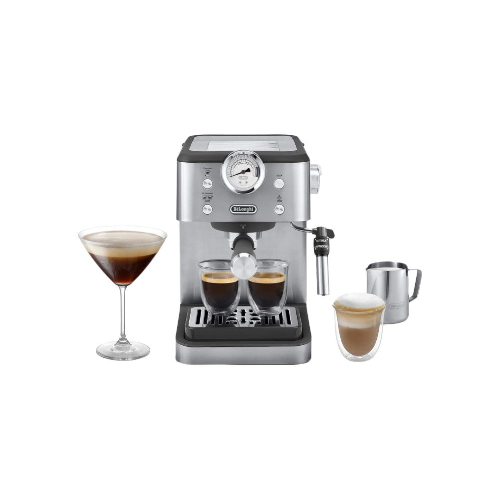 DeLonghi Linea Classic Manual Pump Espresso Coffee Machine EM450.M