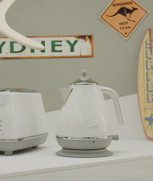 DeLonghi Icona Capitals Kettle Sidney White 1.7L - KBOC2001.W