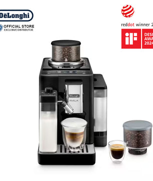 DeLonghi Automatic Coffee Machine Rivelia Black - EXAM440.55.B