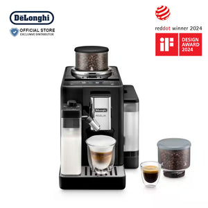 DeLonghi Automatic Coffee Machine Rivelia Black - EXAM440.55.B