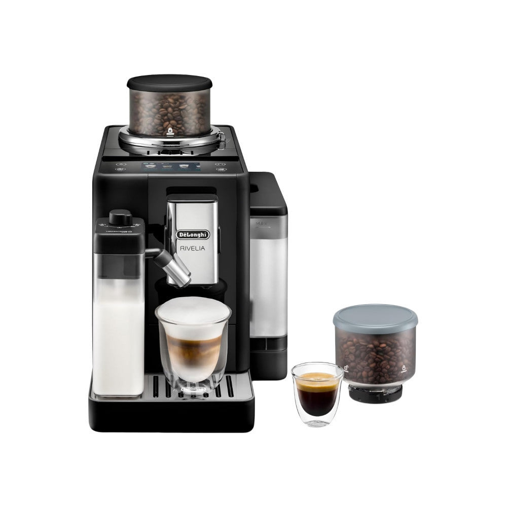 DeLonghi Automatic Coffee Machine Rivelia Black - EXAM440.55.B