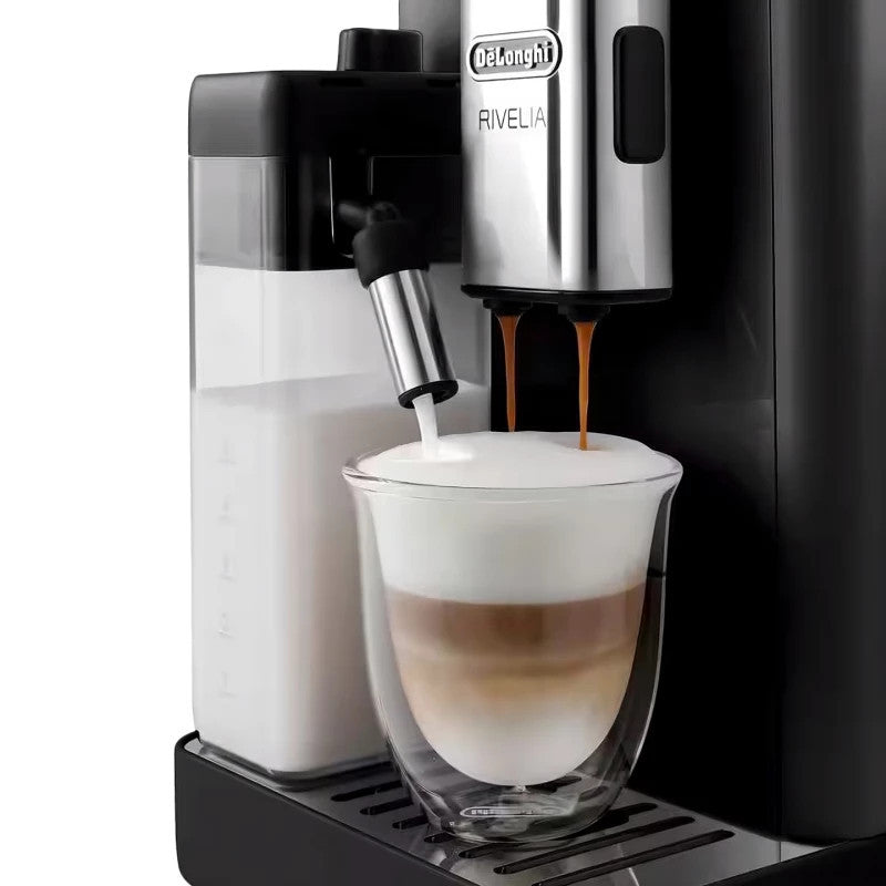 DeLonghi Automatic Coffee Machine Rivelia Black - EXAM440.55.B