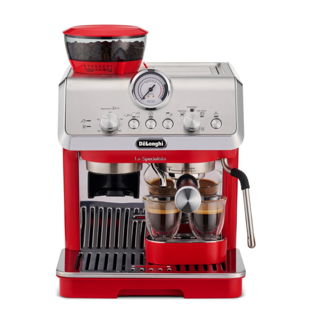 DeLonghi Manual Coffee Espresso Machine La Specialist Red EC9155