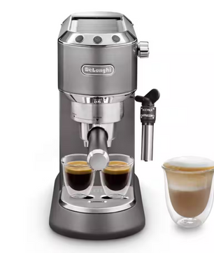 DeLonghi Dedica Manual Pump Espresso Maker Gray - EC785.GY